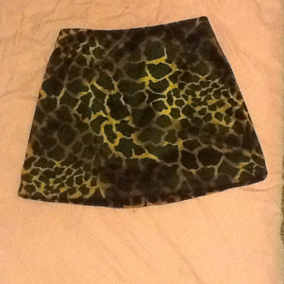 Vintage leopard high waisted pencil skirt