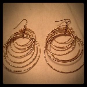 Gold hoop earrings