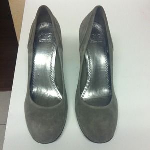Grey GB heels.