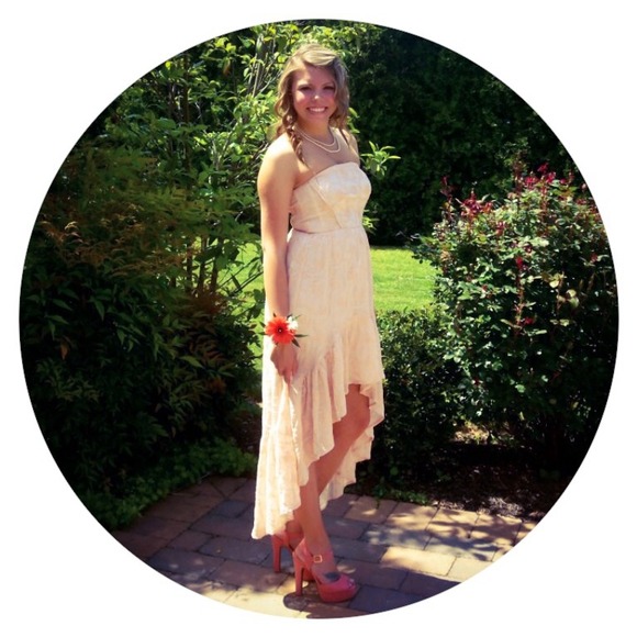 Kimchi Blue//Urban Outfitters beaded peach dress