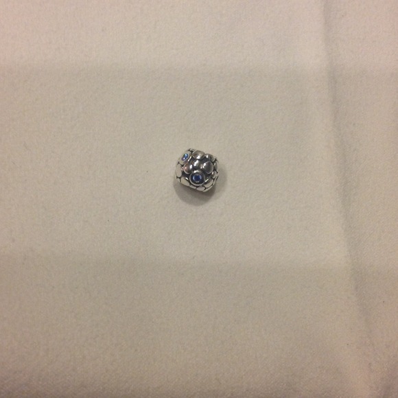 Authentic Pandora Charm with Blue Stone