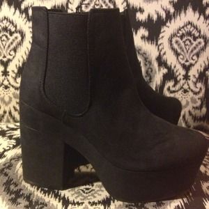 Black Suede Booties