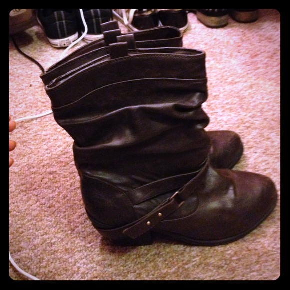 cowgirl boots. Brown
