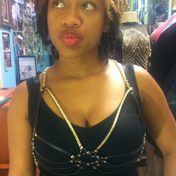 Gold & Black Body Chain