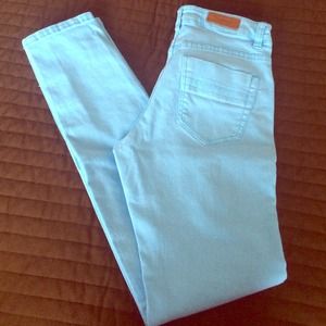 H&M jeans bright blue!