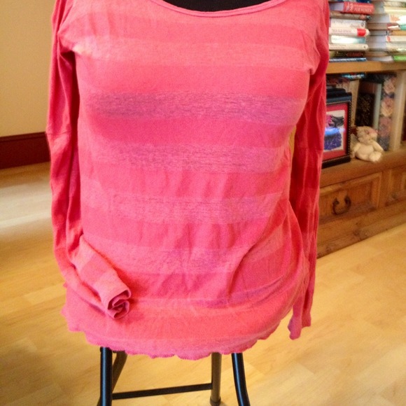 Soft coral colored cotton top-NWOT - Picture 4 of 4