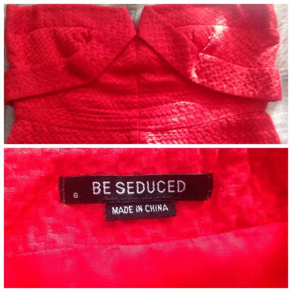 A Beautiful Red tube top Dress!!! Like New!!! - Picture 3 of 3