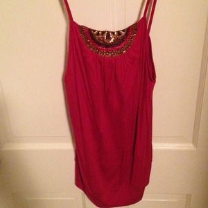 Banana republic Red sequin top