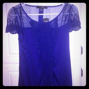 Forever 21 purple Lacey shirt brand new S