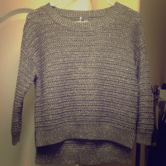 ❌Traded❌Sparkling grey sweater