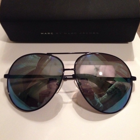 Marc by Marc Jacobs Aviator Mirrored Sunglasses