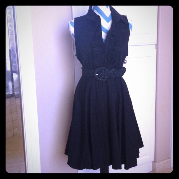 Black knee length Fit & Flare