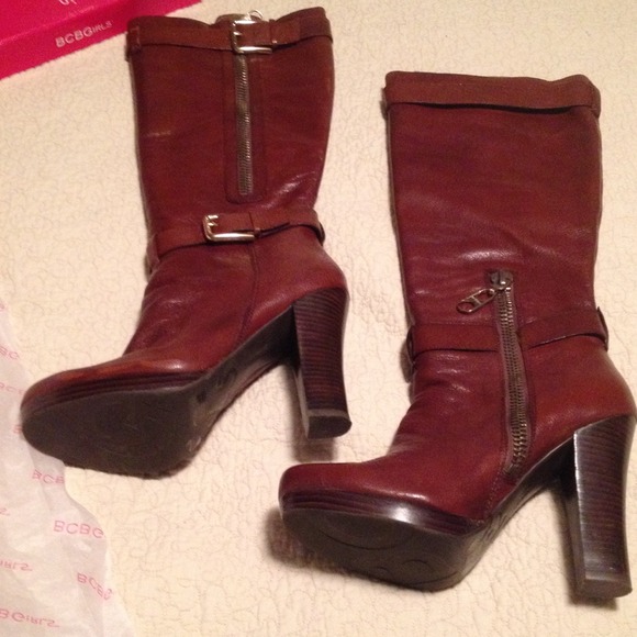 BCBG tall boots light tan 8.5