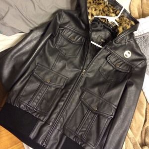 Faux Leather Jacket
