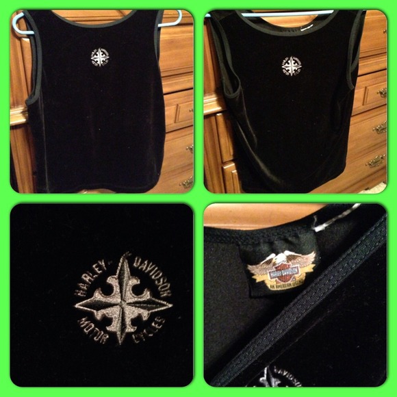 ***traded**** black velour tank