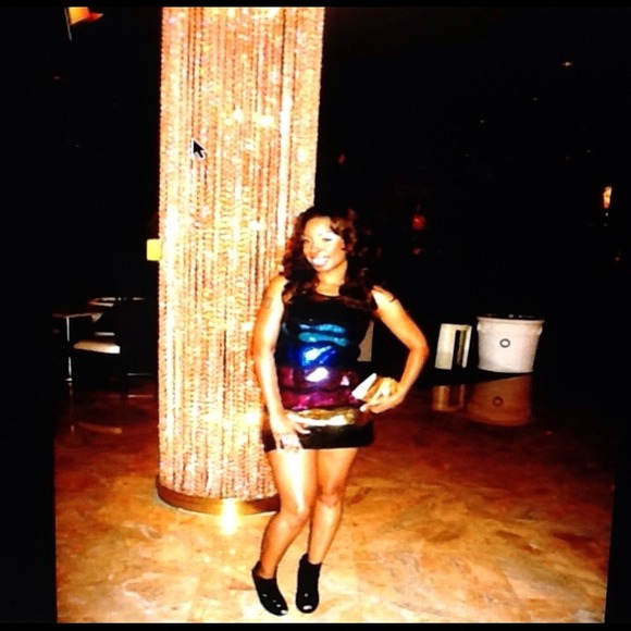Beautiful colorful sequin dress