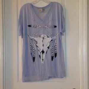 NWOT!! Wildfox V-Neck Oversized Tee