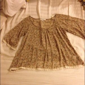 Forever 21 floral print shirt