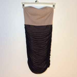 Phanuel Off Shoulder Brown Dress