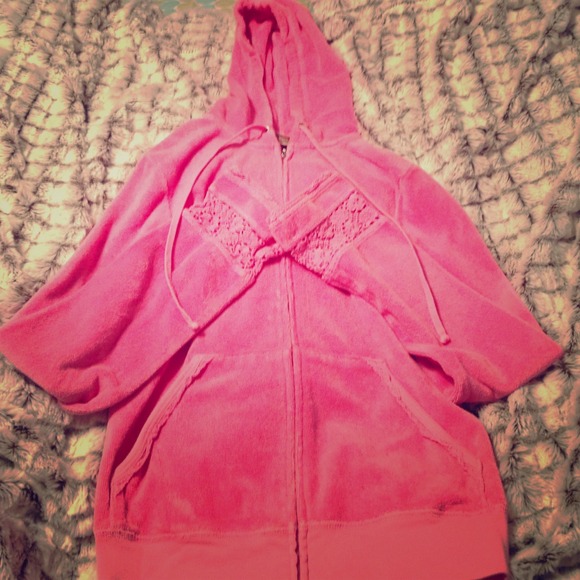 Juicy Couture zip up hoodie terry