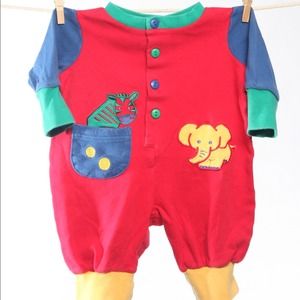 XXSOLDXX Vibrant Vintage Unisex Jungle Fun Romper