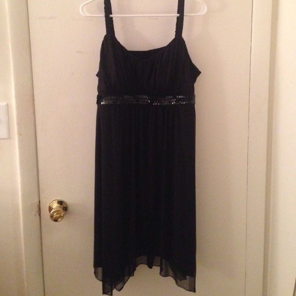 Formal Black Spaghetti-Strap Dress :)