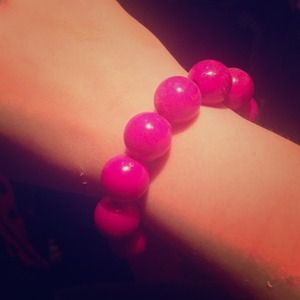 Hot pink bubble bracelet