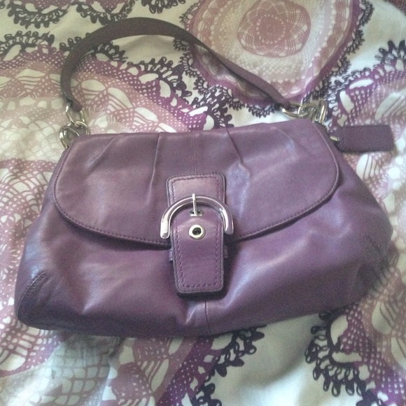 REDUCED! Medium Sized Purple Authentic Coach Purse