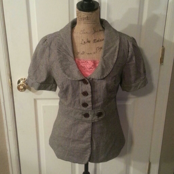 Monroe and main Jackets & Blazers - (Bundle with striped sweater) Lined blouse/coat