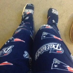 Patriots Adult foot pajamas