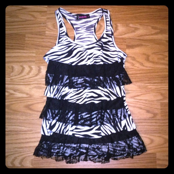 Annabelle zebra print top.