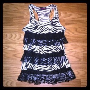 Annabelle zebra print top.