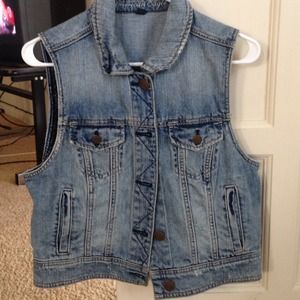American eagle jean vest