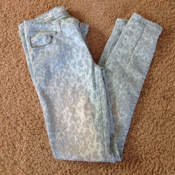 Cheetah print jeans