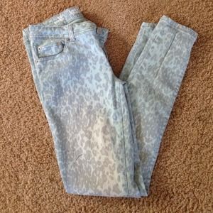 Cheetah print jeans