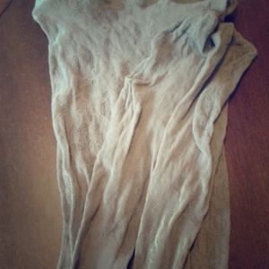 Beige/taupe lace tights