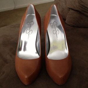 Jessica Simpson Tan Heels