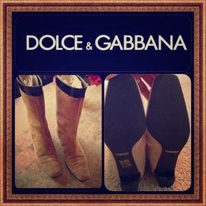 Dolce and Gabbana suede boots S7 run small