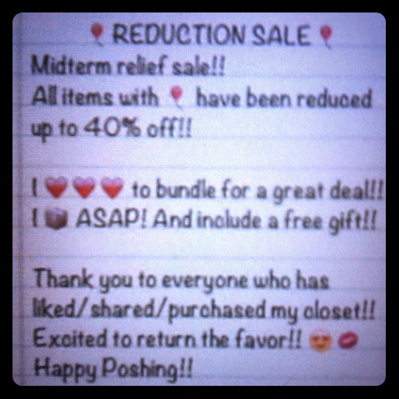 🎈REDUCTION SALE🎈