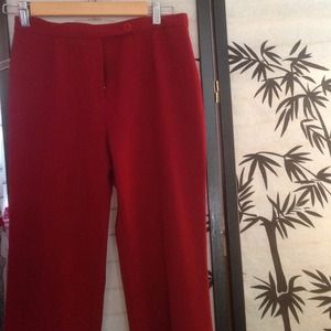 🔥Red flare leg slacks