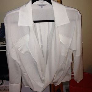Long sleeve low neck top