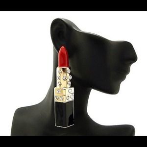Lipstick earrings