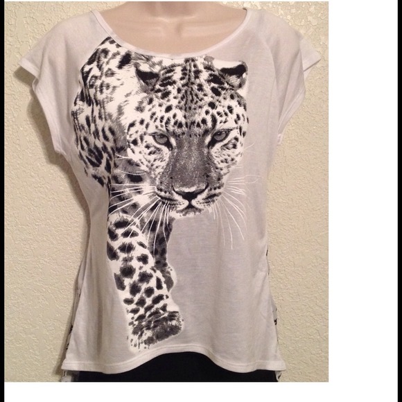 Tops - HOST PICK💗HIGH/LOW SHEER ANIMAL PRINT BLOUSE!