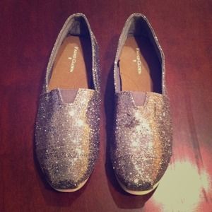Gray Glittery Shoes