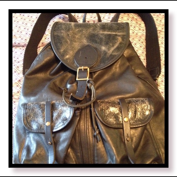 CLOSING SALE Jas M. B. Leather Rucksack NWOT - Picture 2 of 4