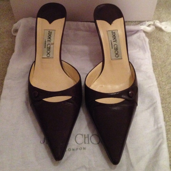 Brown Jimmy Choo mules