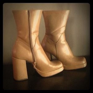 Caramel colored 4inch boots