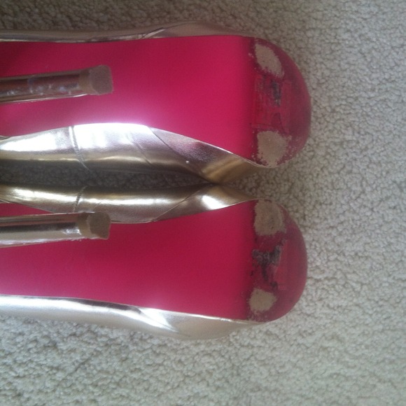 Gold pumps - Picture 2 of 4