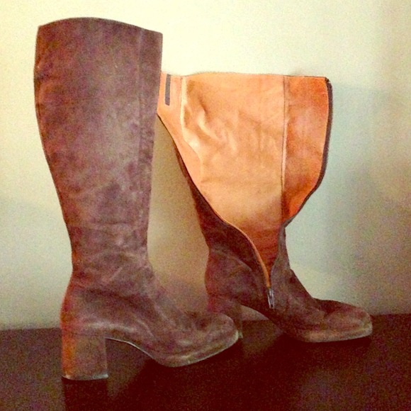 Real leather and soft suede boots!