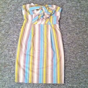 Anthro stripped bow dress!